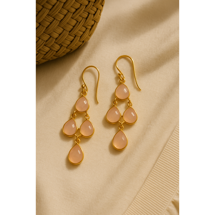 Blush Cascade Earrings