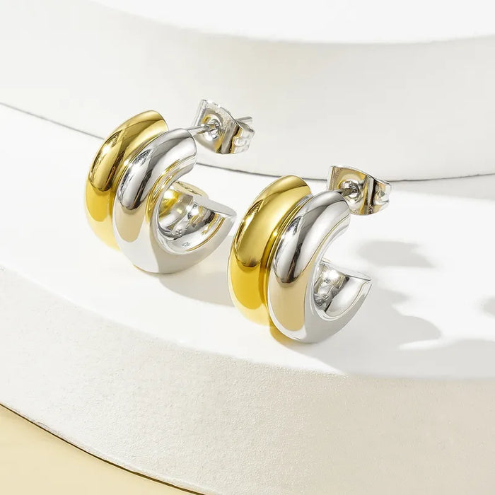 Duo Glow Mini Hoops