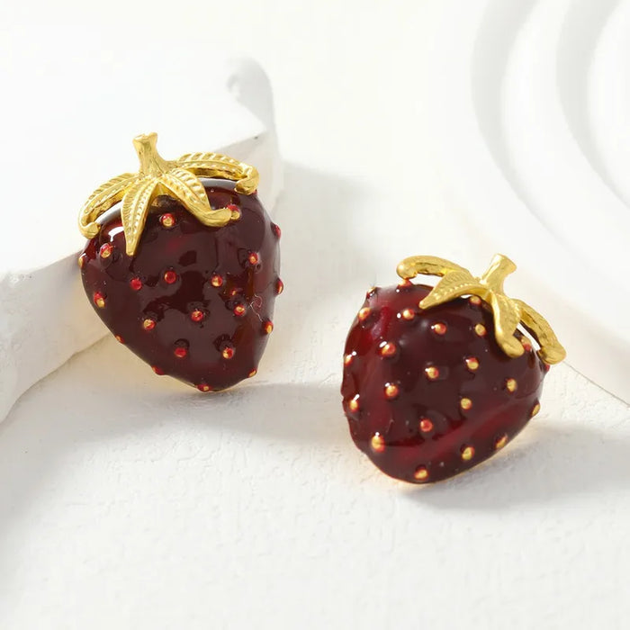 Strawberry Drip Studs