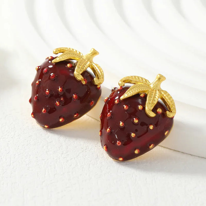 Strawberry Drip Studs