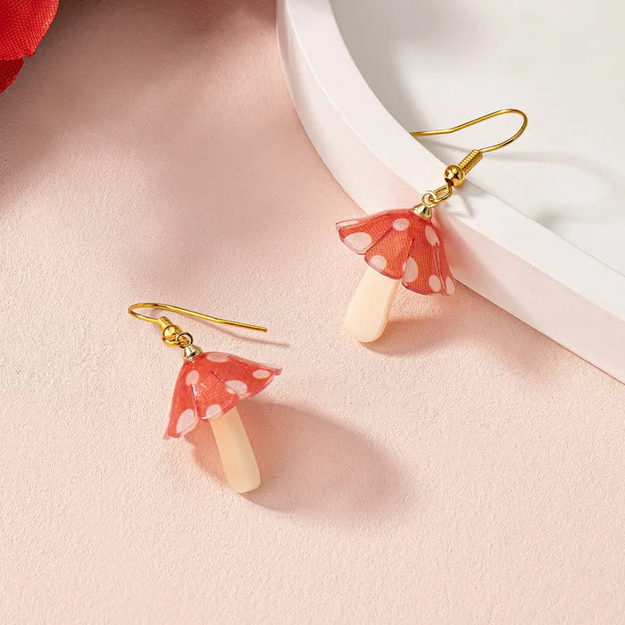Whimsy Toadstool Drop Earrings