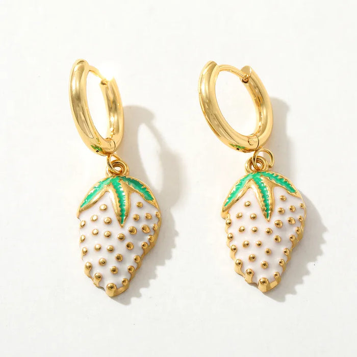 Strawberry Cream Earrings