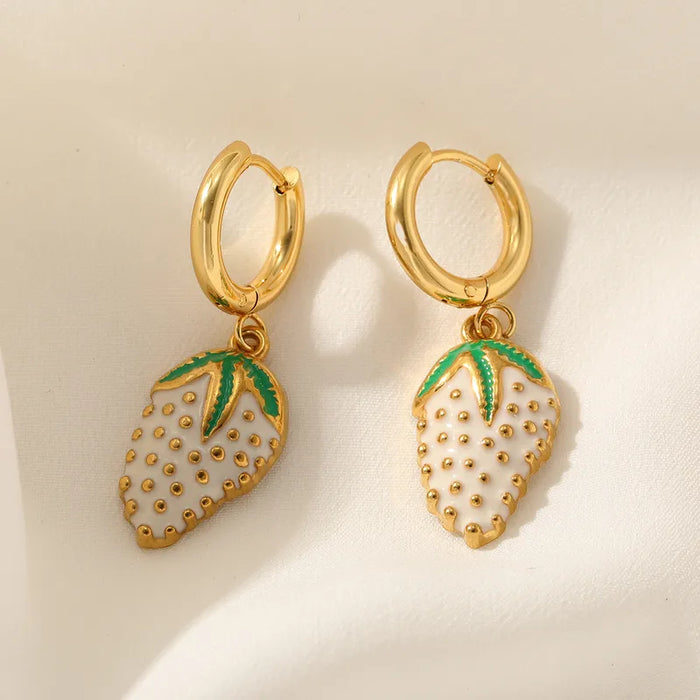 Strawberry Cream Earrings