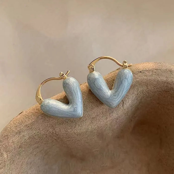 Pastel Love Hoop Earrings
