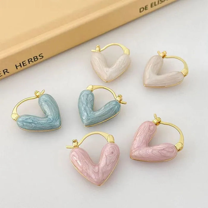 Pastel Love Hoop Earrings