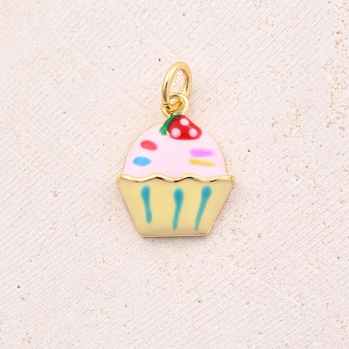 Rainbow Cupcake Charm