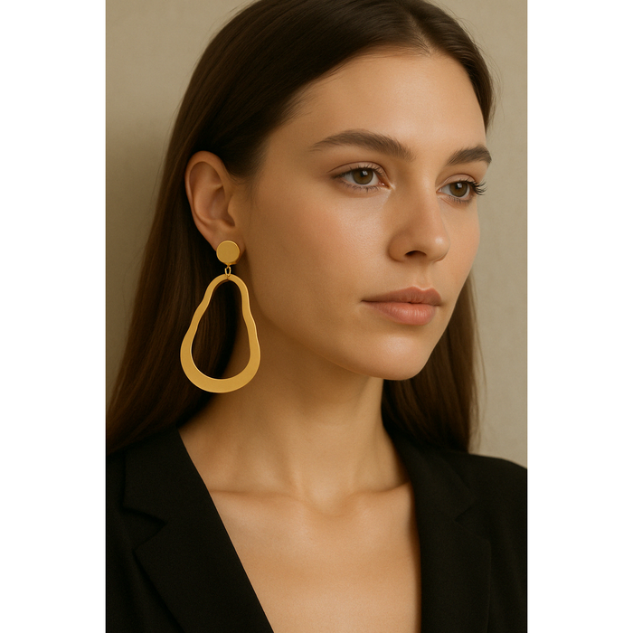 Wavy Drop Earrings