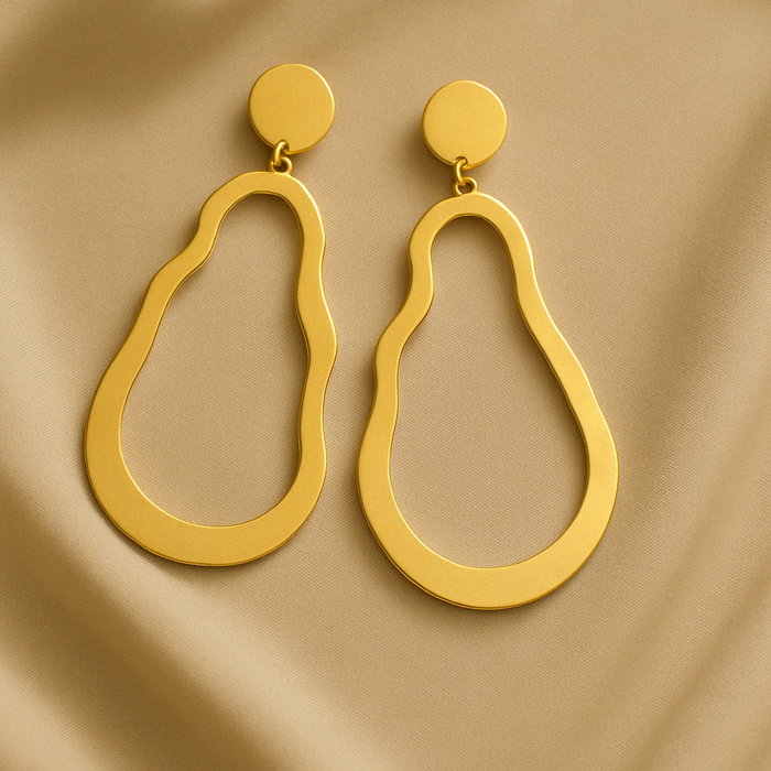 Wavy Drop Earrings