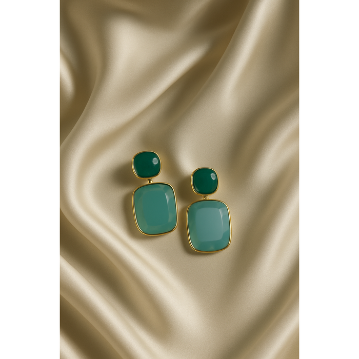 Dual-Tone Drama Earrings