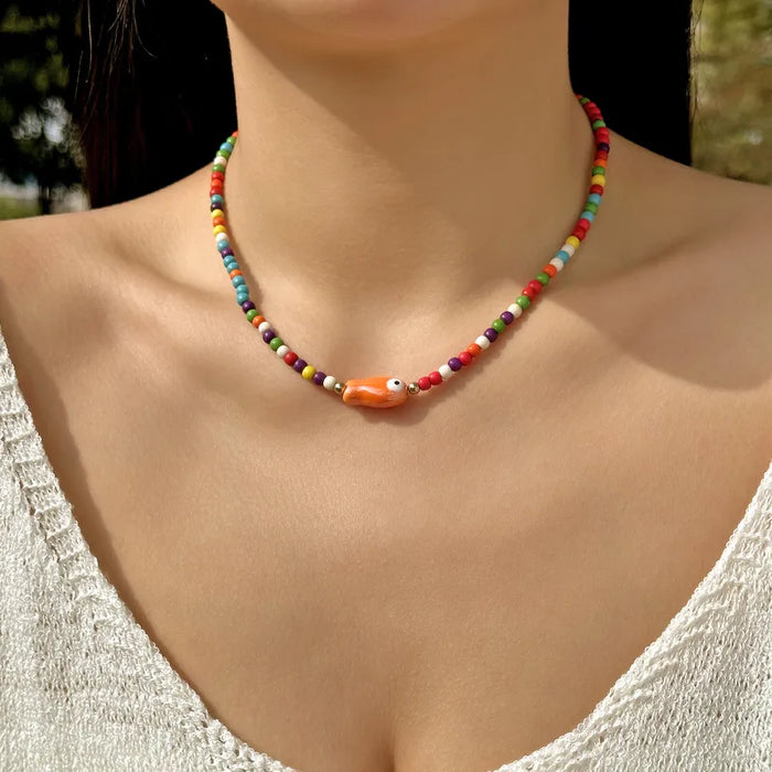 Rainbow Fish Necklace