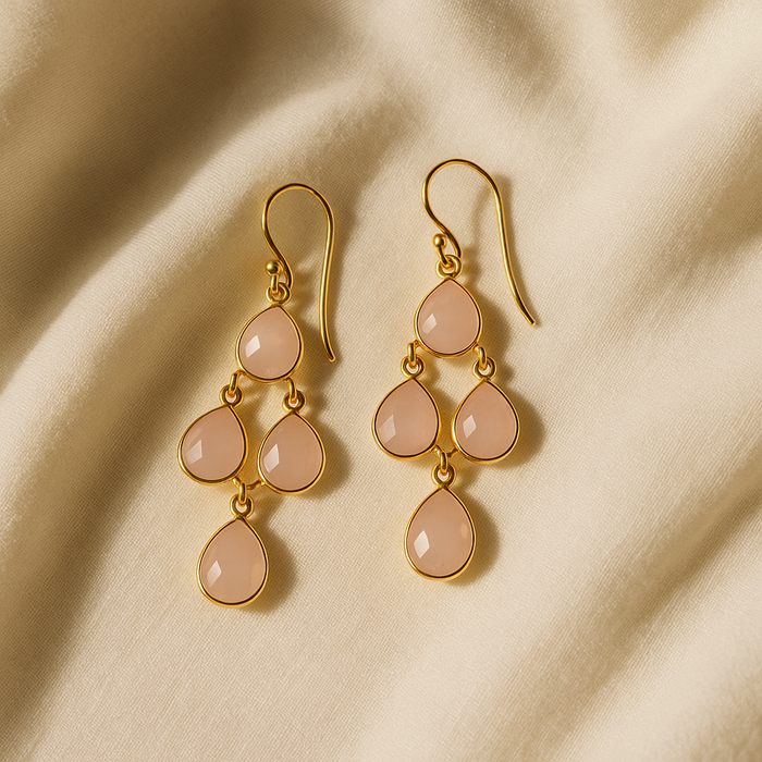 Blush Cascade Earrings