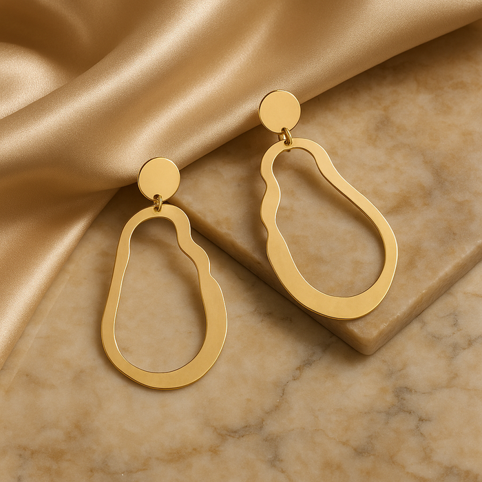 Wavy Drop Earrings