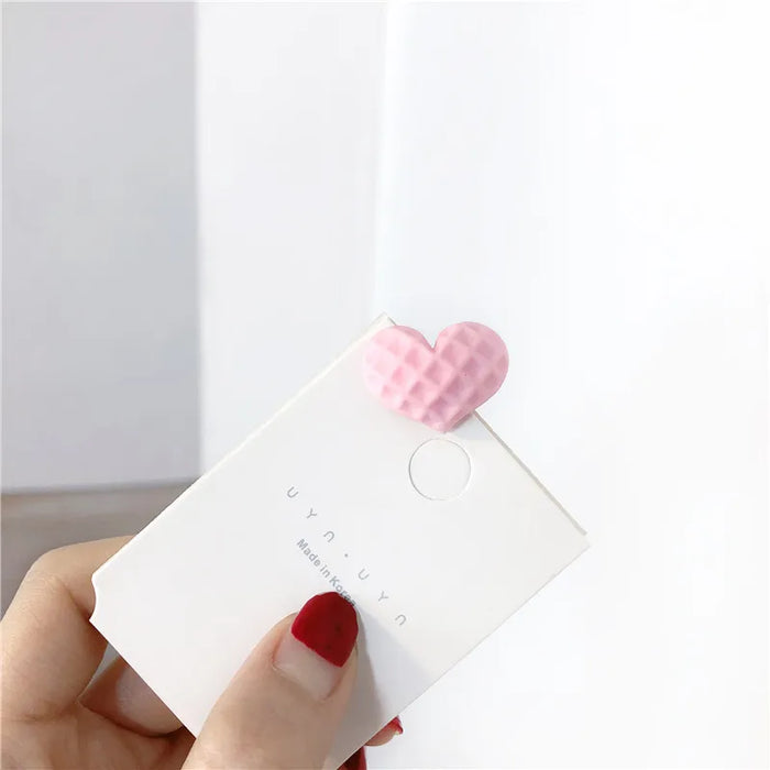 Waffle Heart Hair Clip