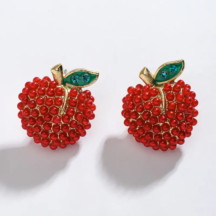 Candy Apple Earrings