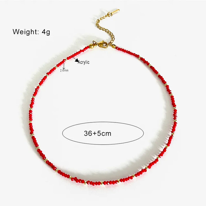 Red Beads Necklace