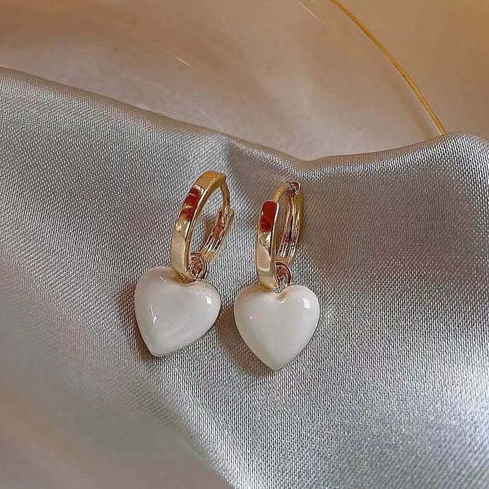Sweetheart Enamel Heart Hoop