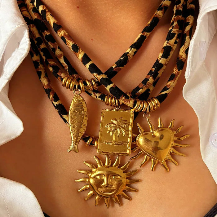 Golden Ray of the Sun Necklace