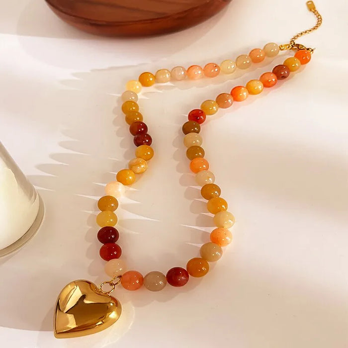 Sunset Heart Necklace
