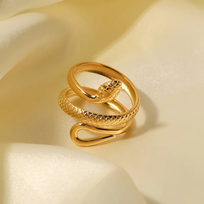 Serpent Luxe Wrap Ring
