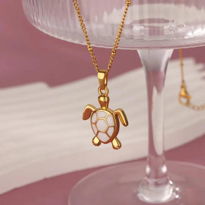 Tortoise Pendant Necklace
