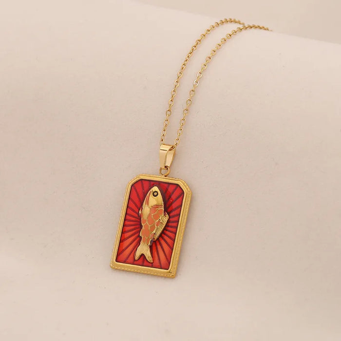 Golden Koi Radiance Necklace